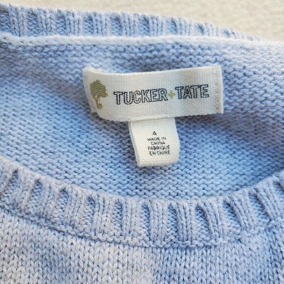 Tucker + Tate long sleeve sweater with a bunny rabbit on the front - Picture 6 of 7